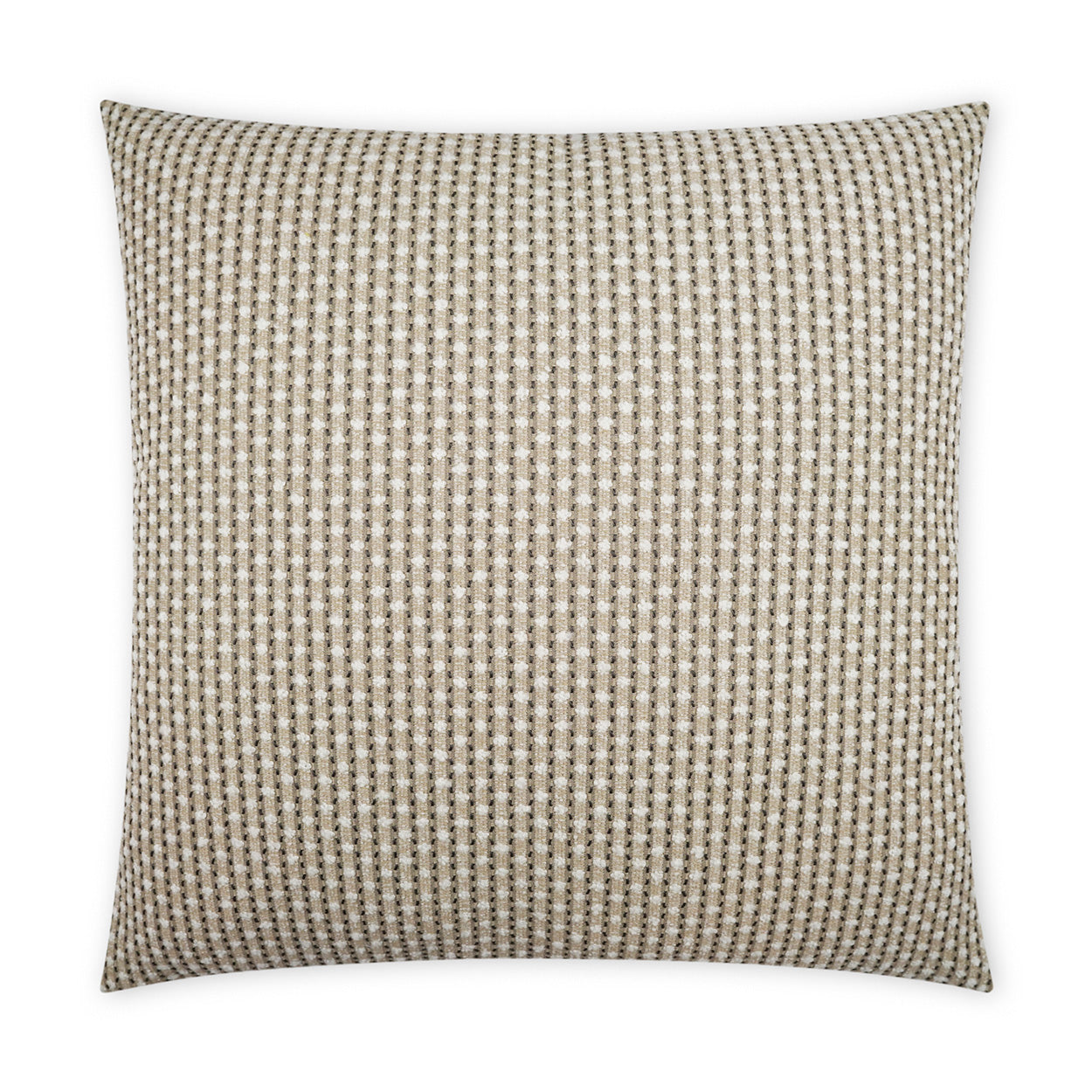 Outdoor Dot Dash Pillow Taupe DV Kap Safavieh Home