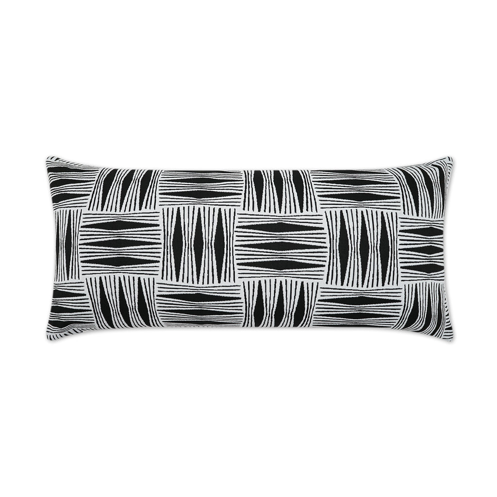 Outdoor Kizomba Lumbar Pillow - Ebony | DV Kap