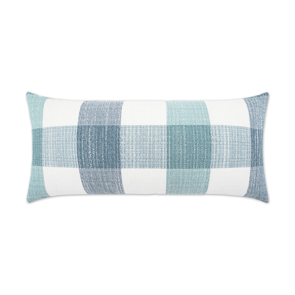 Outdoor Farmhouse Lumbar Pillow - Spa | DV Kap