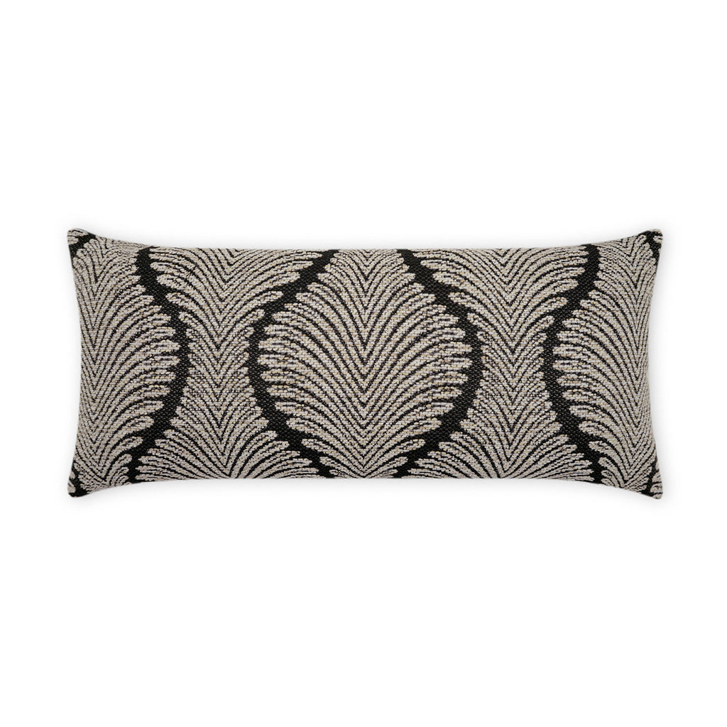 Outdoor Palmyra Lumbar Pillow - Black | DV Kap