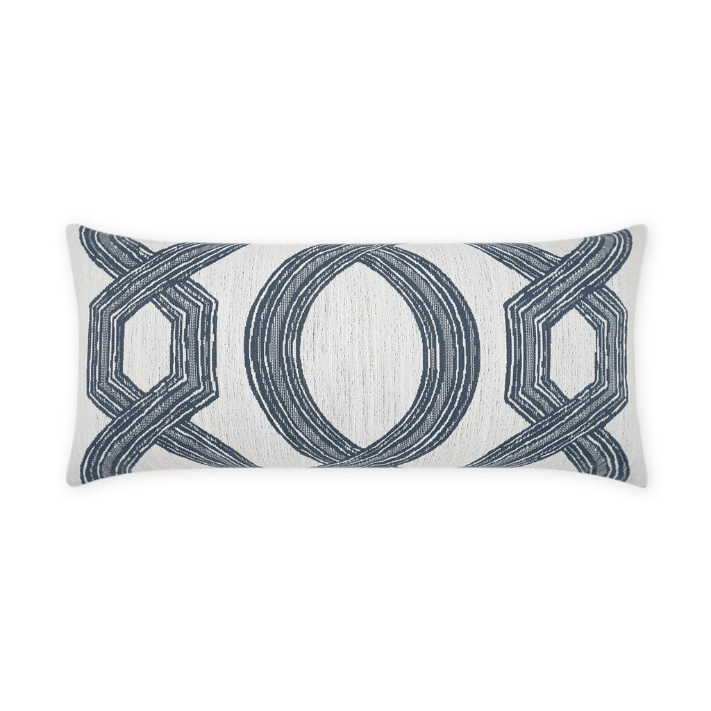 Outdoor Evadne Lumbar Pillow - Indigo | DV Kap