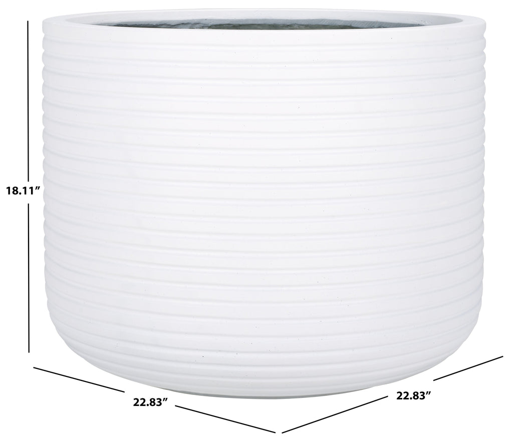 Nardo Large Planter Pot | Safavieh - PAT1531 - White