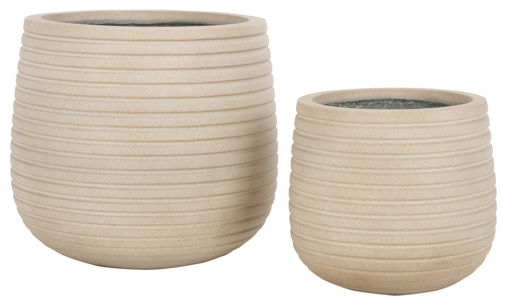 Jasper Planter Pot | Safavieh - PAT1535 - Beige