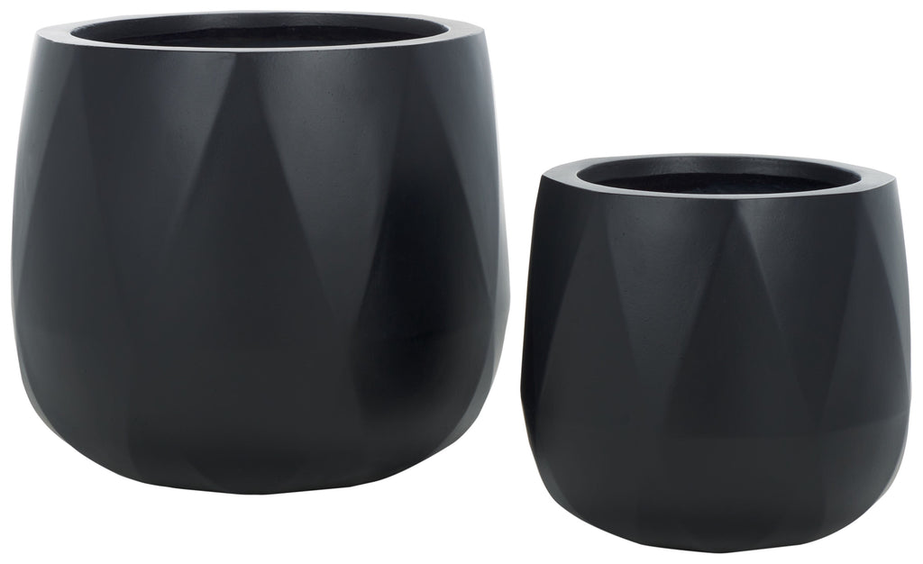 Kane Planter Pot | Safavieh - PAT1536 - Black