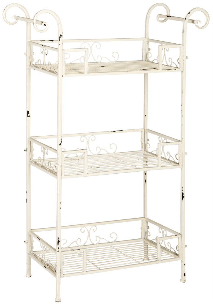 Noreen 3 Tier Shelf | Safavieh - PAT5006 - Antique White