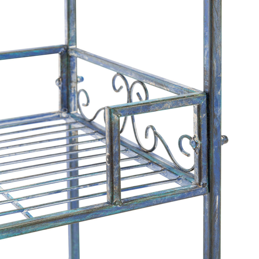 Noreen 3 Tier Shelf | Safavieh - PAT5006 - Antique Blue