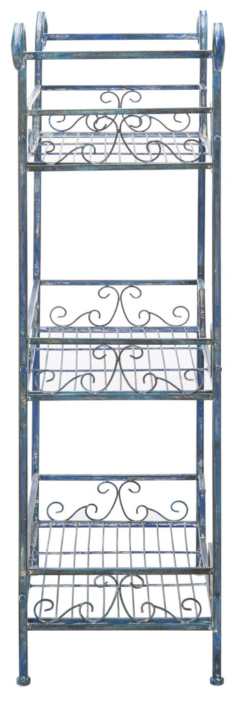 Noreen 3 Tier Shelf | Safavieh - PAT5006 - Antique Blue