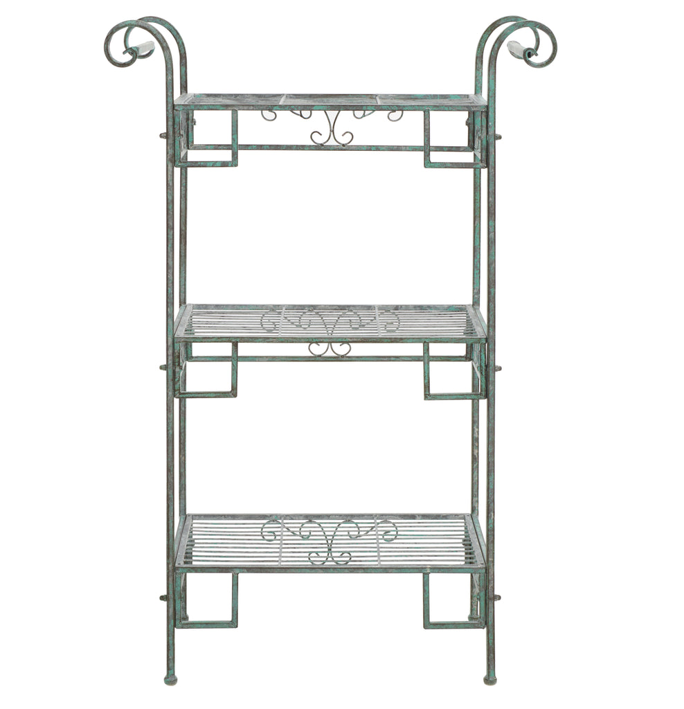 Noreen 3 Tier Shelf | Safavieh - PAT5006 - Antique Green