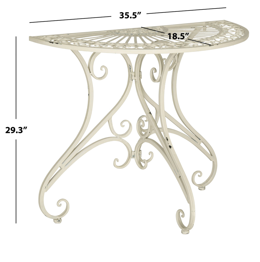 Annalise Accent Table | Safavieh - PAT5008 - Antique White