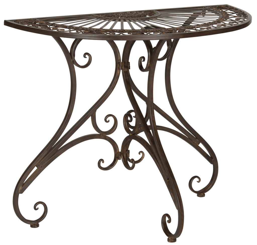 Annalise Accent Table | Safavieh - PAT5008 - Rustic Brown