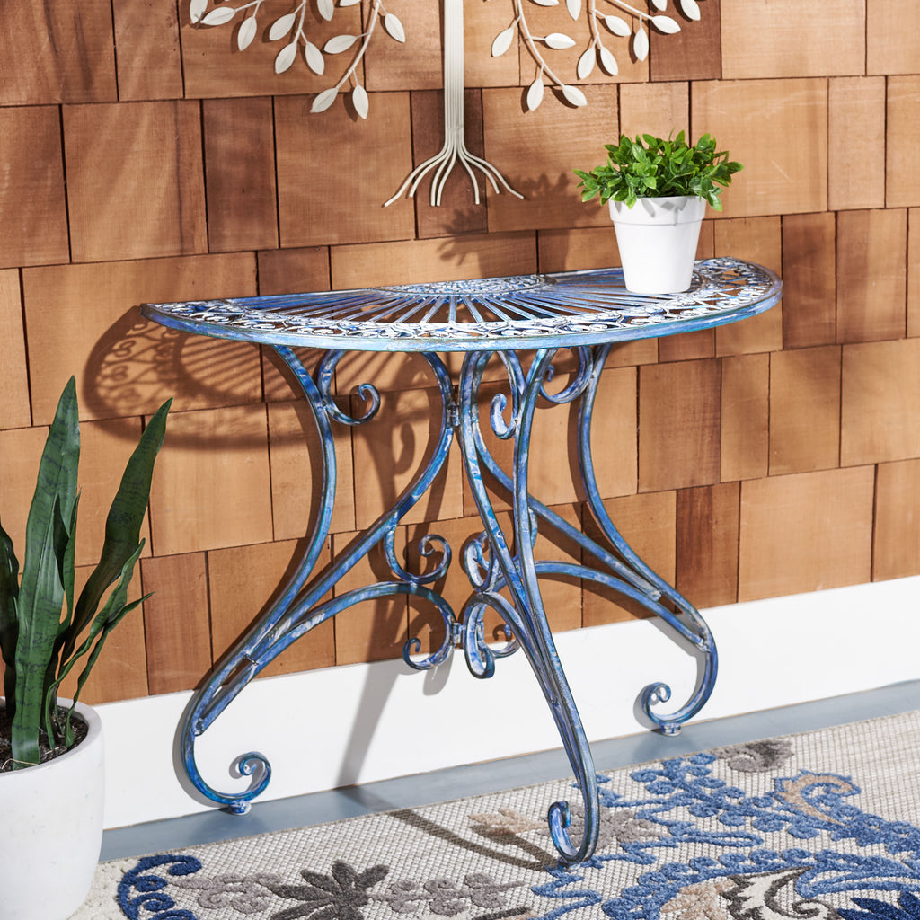 Annalise Accent Table | Safavieh - PAT5008 - Antique Blue