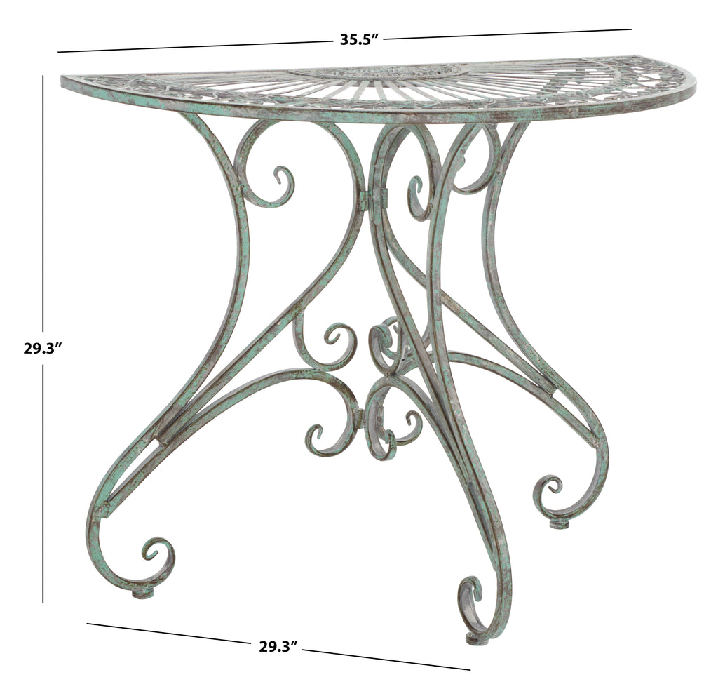 Annalise Accent Table | Safavieh - PAT5008 - Antique Green