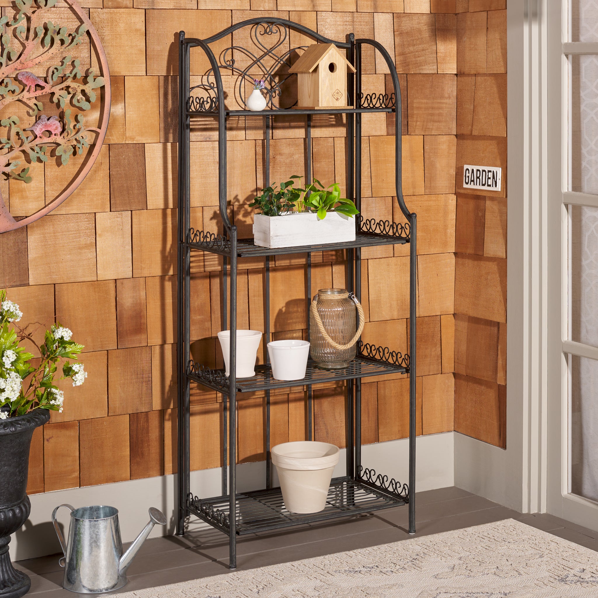Outdoor bakers rack plant stand hotsell