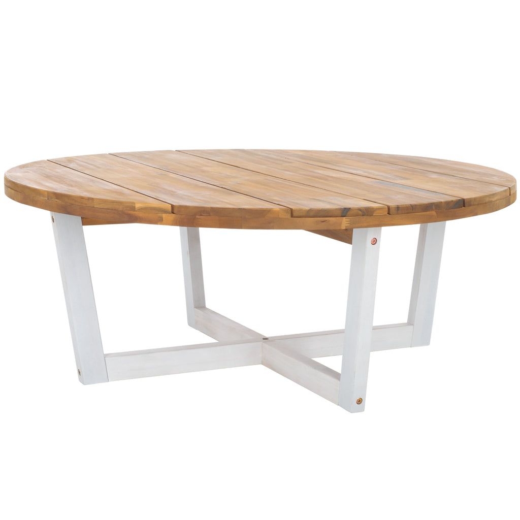 Safavieh Leo Round Coffee Table 4 Legs, PAT7320