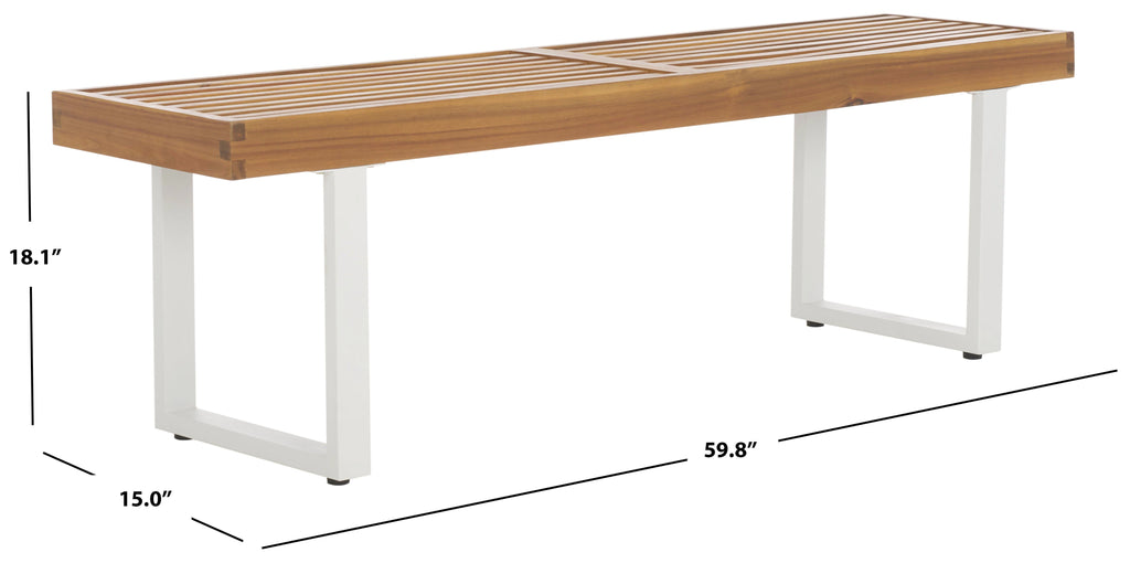 safavieh-monti-bench-pat7321-Natural / White