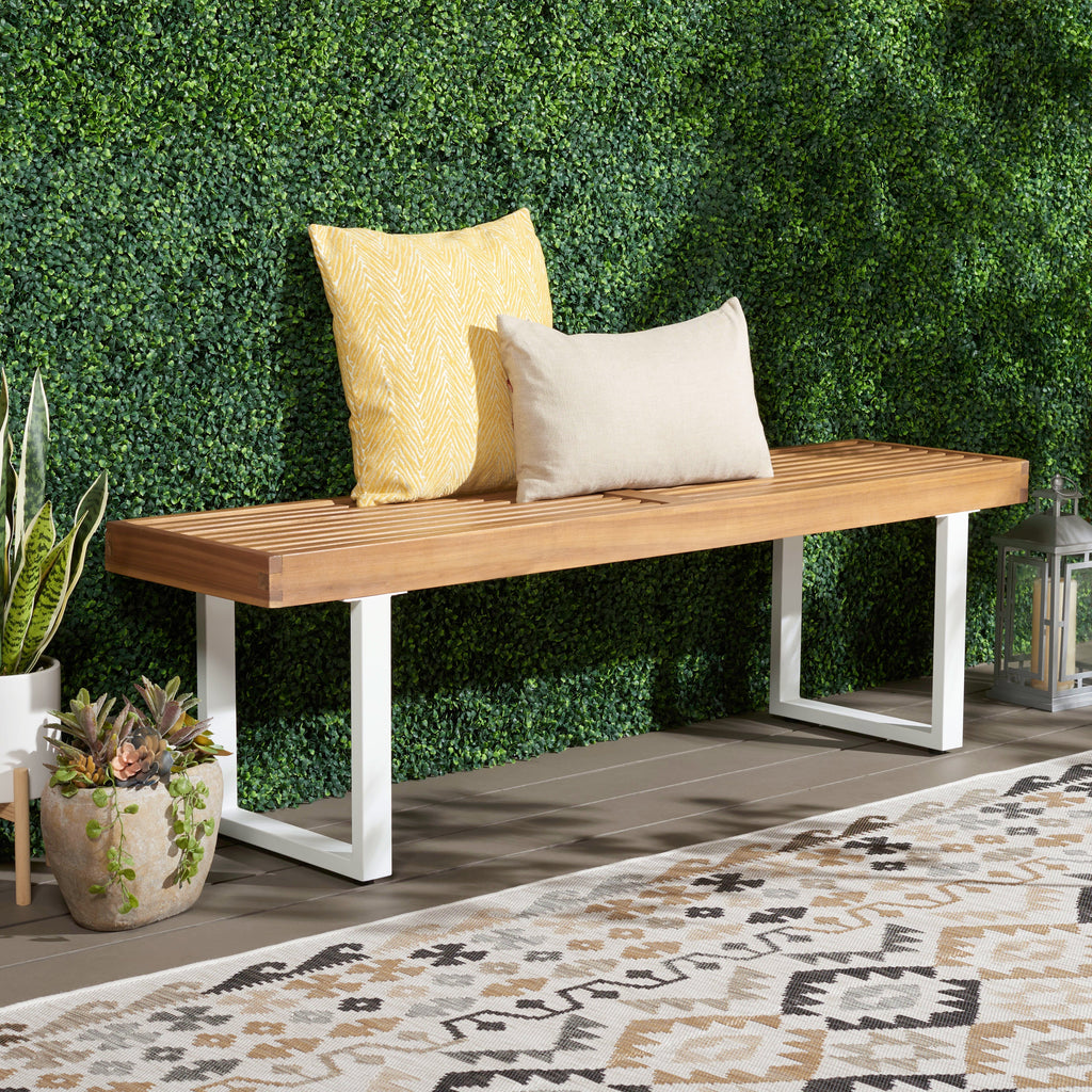 safavieh-monti-bench-pat7321-Natural / White