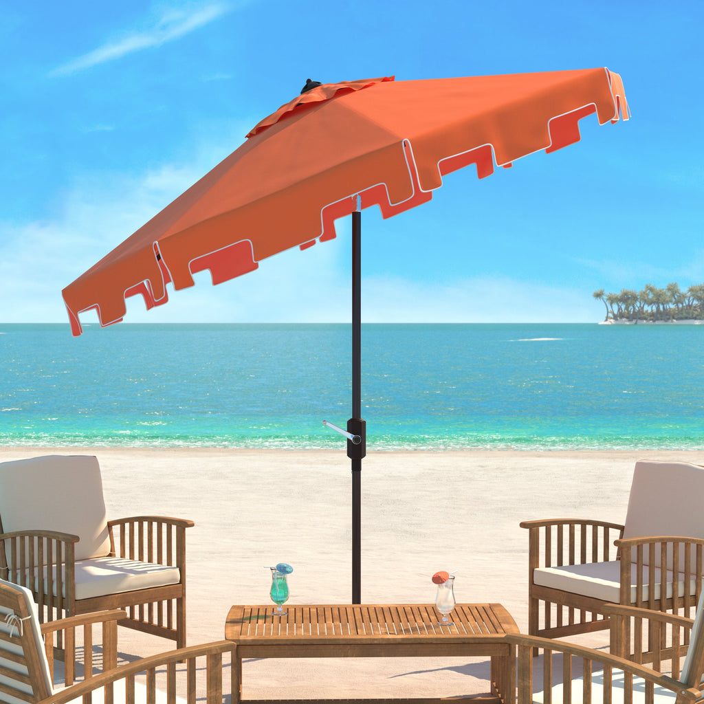 uv-resistant-zimmerman-9-ft-crank-market-push-button-umbrella-with-flap-safavieh-pat8000-Orange / White