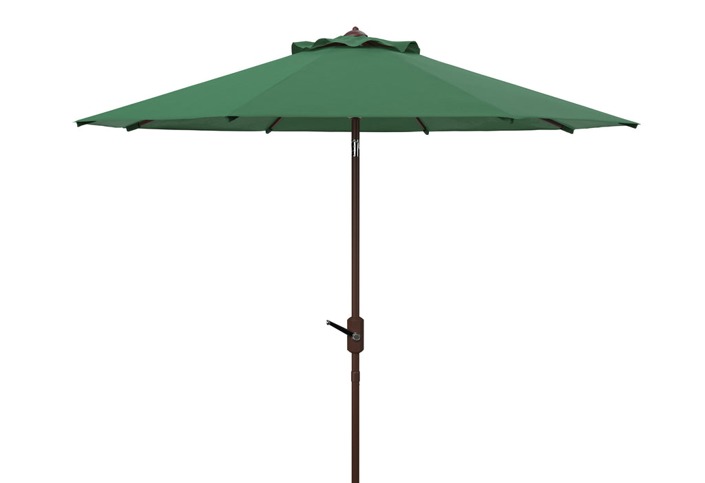 uv-resistant-ortega-9-ft-auto-crank-umbrella-safavieh-pat8001-Hunter Green