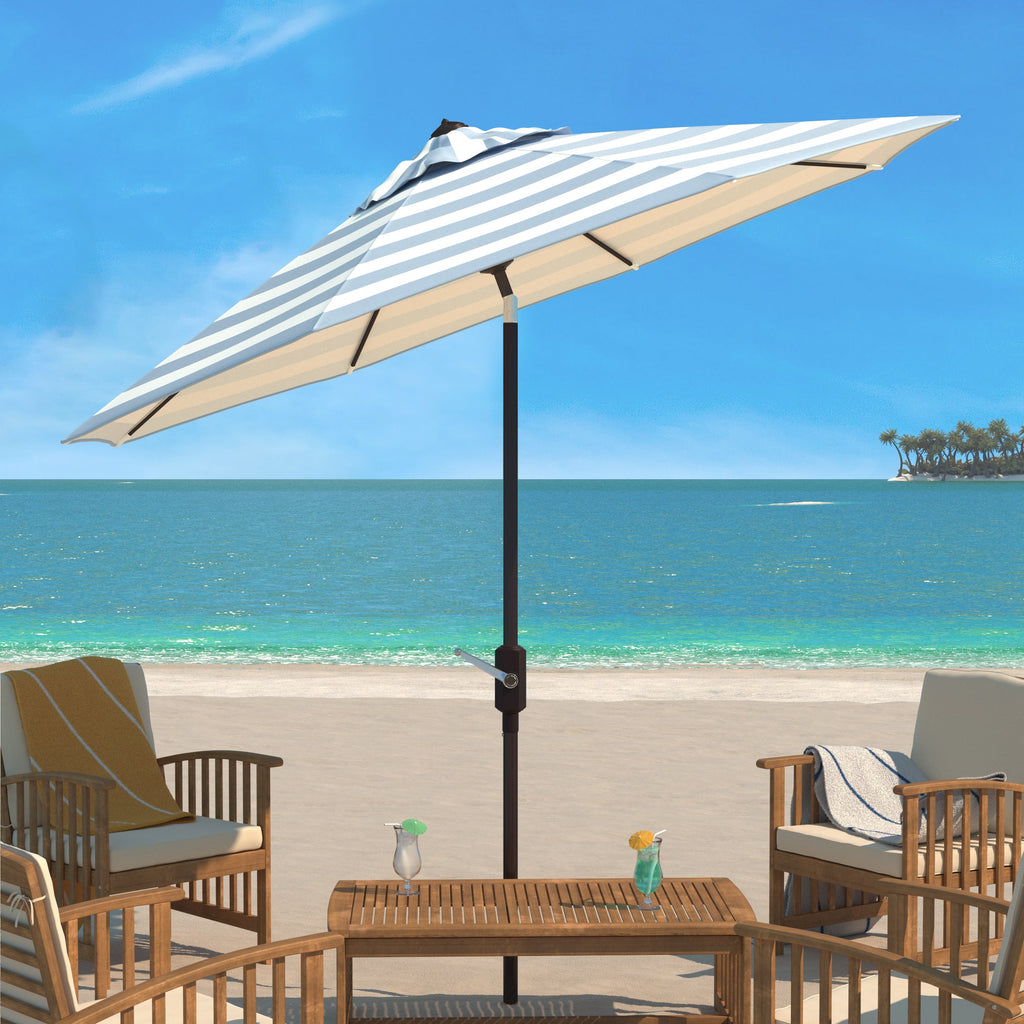 uv-resistant-iris-fashion-line-9ft-auto-umbrella-safavieh-pat8004-Baby Blue / White