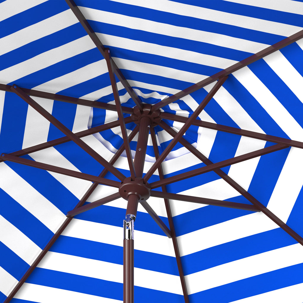 athens-inside-out-striped-9ft-crank-outdoor-auto-umbrella-safavieh-pat8007-Pacific Blue