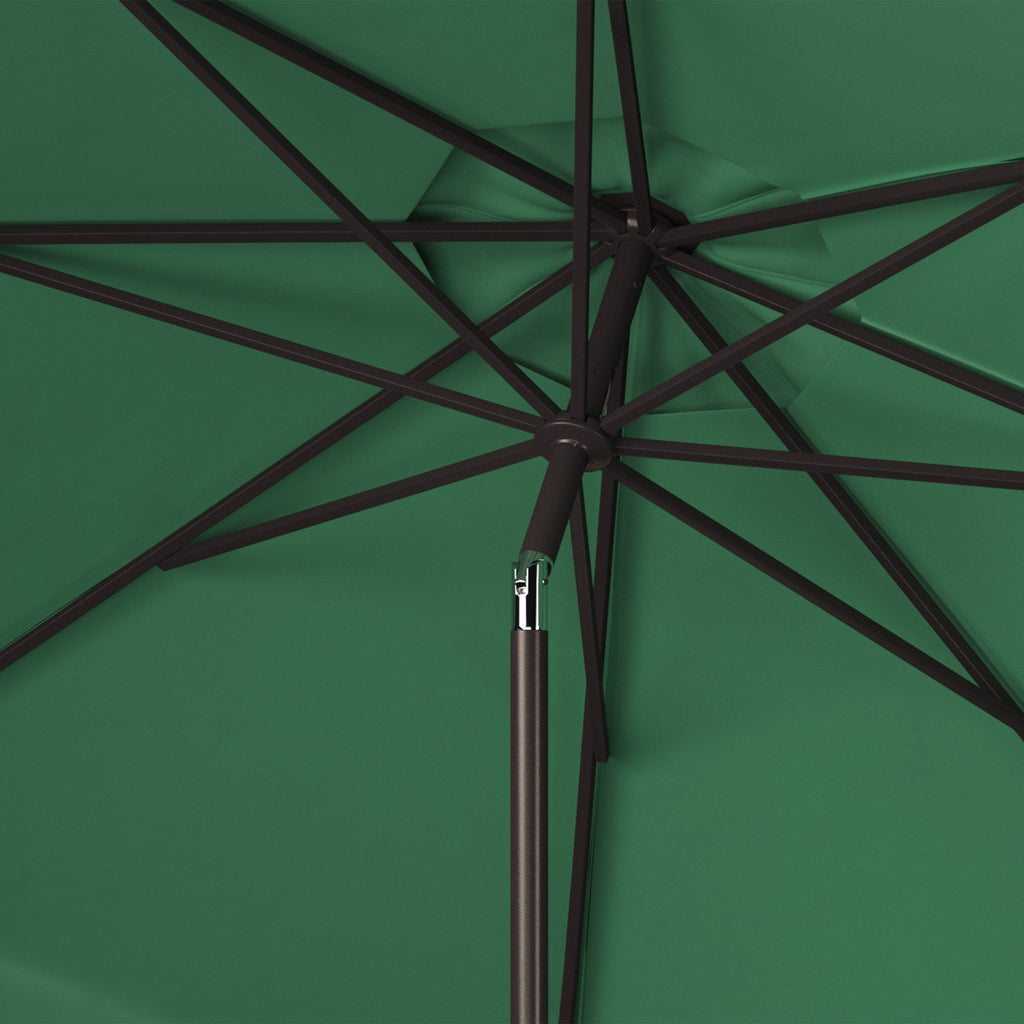 venice-single-scallop-9ft-crank-outdoor-push-button-umbrella-safavieh-pat8010-Hunter Green