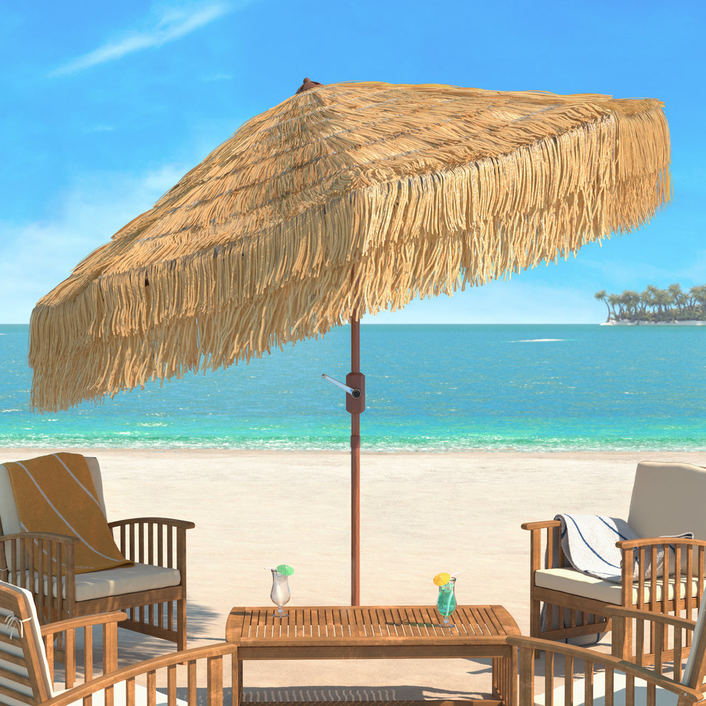 tiki-9ft-crank-umbrella-safavieh-pat8012-Tan