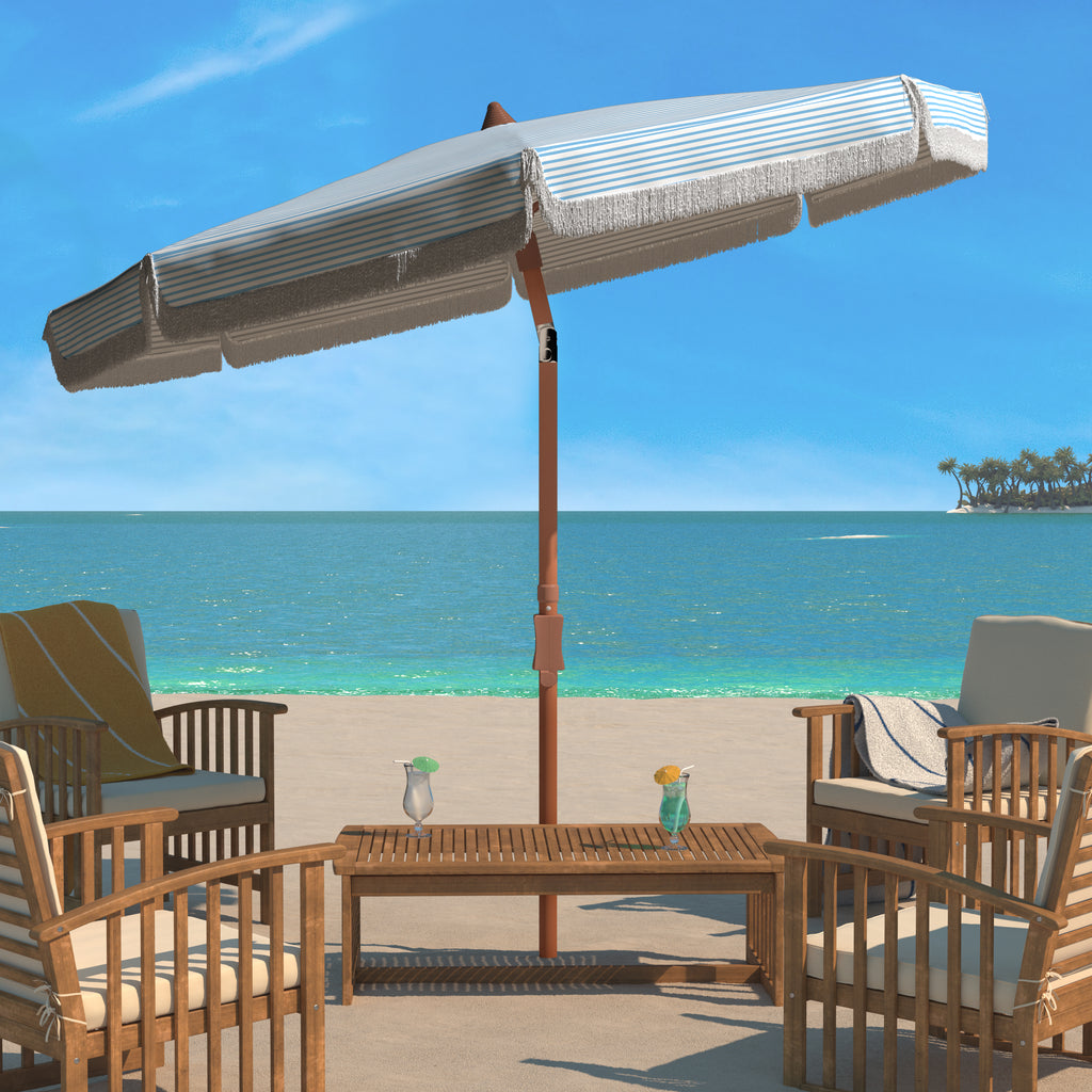 copen-6-5-ft-beach-umbrella-safavieh-pat8501-2-White/Light Blue Stripe