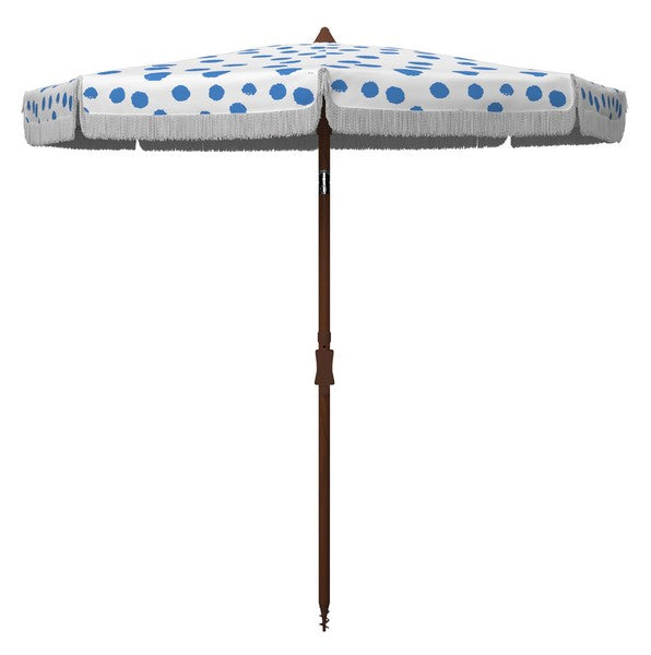 sydney-6-5-ft-beach-umbrella-safavieh-pat8502-2-White/Light Blue Polka Dot