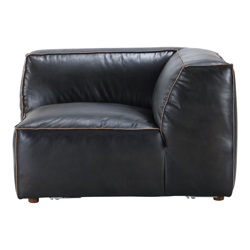 Luxe Corner Chair Antique Black | Moe's Furniture - QN-1021-01