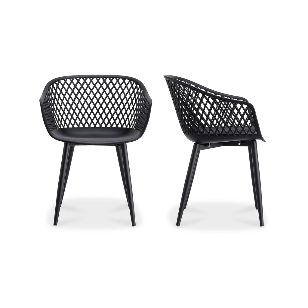 Piazza Outdoor Chair Black-Set Of Two | Moe's Furniture - QX-1001-02