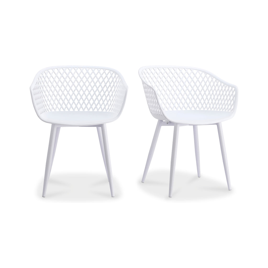 Piazza Outdoor Chair White-Set Of Two | Moe's Furniture - QX-1001-18