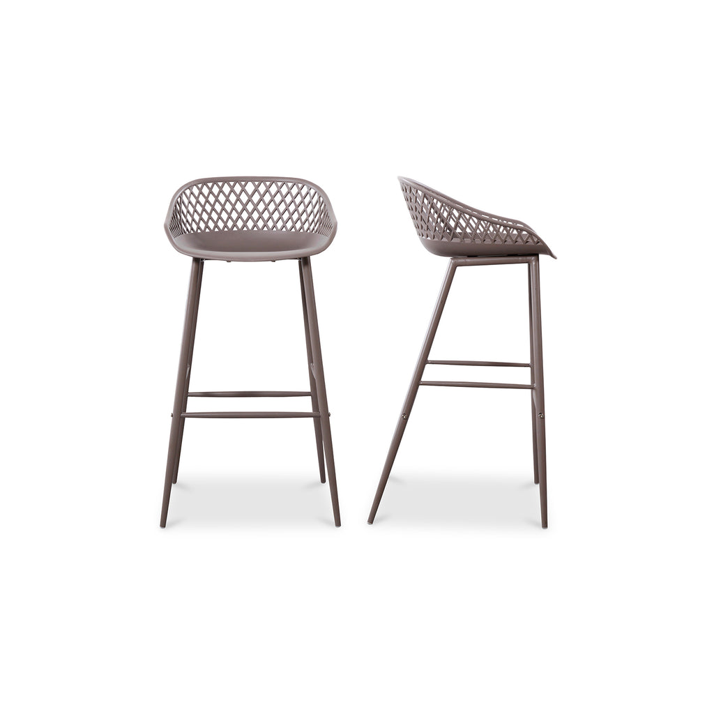 Piazza Outdoor Barstool Grey-Set Of Two | Moe's Furniture - QX-1004-15