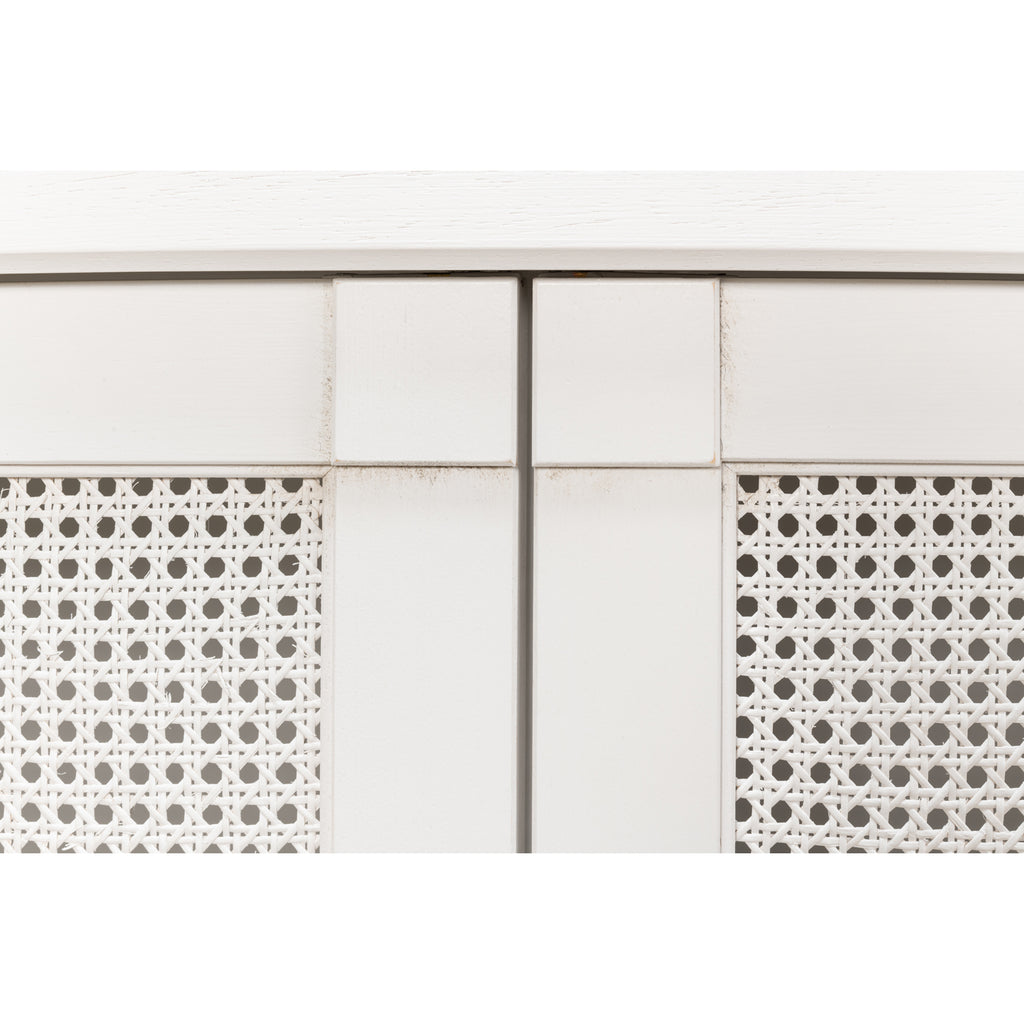 Luciana 6 Cane Dr Buffet 112" Cortina Wh | Sarreid - R045-79C