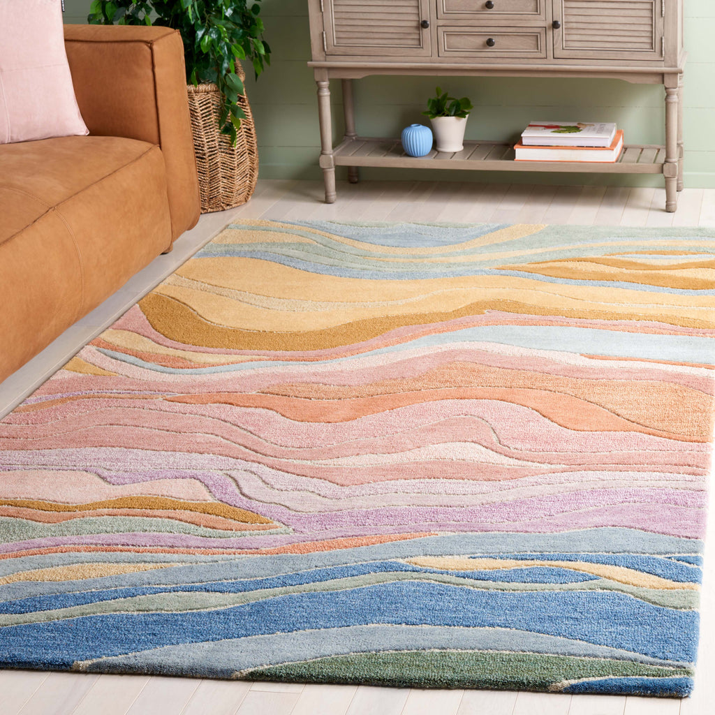 Rodeo Drive 451 Rug | Safavieh - RD451 - Blue / Blush