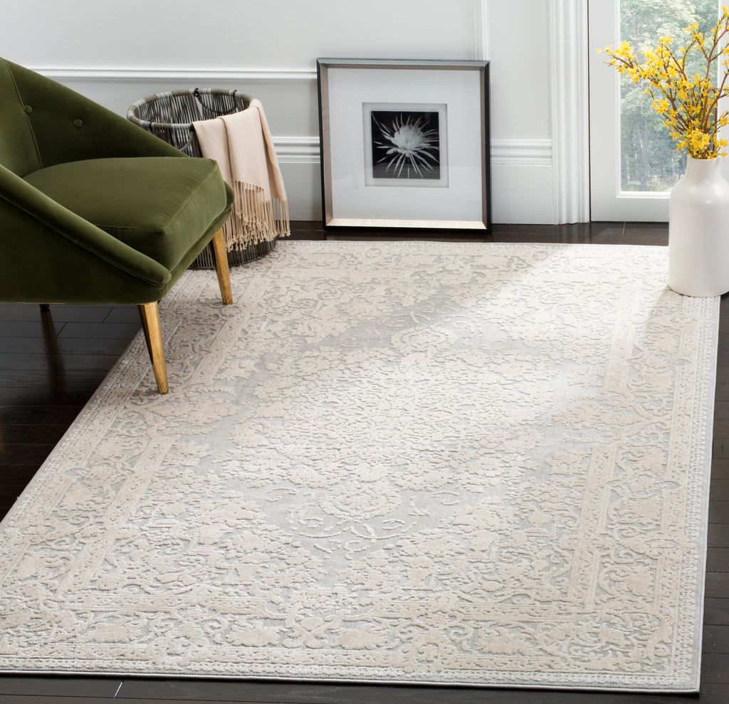 Safavieh Reflection Rug Collection RFT664C - Light Grey / Cream