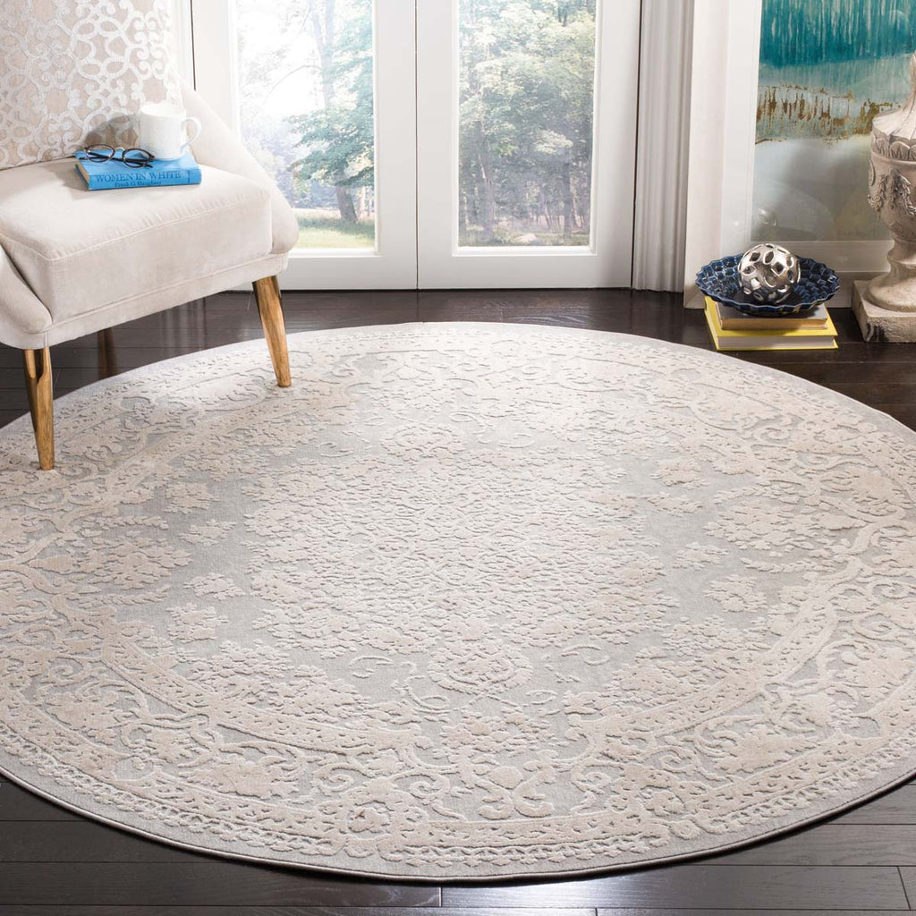 Safavieh Reflection Rug Collection RFT664C - Light Grey / Cream