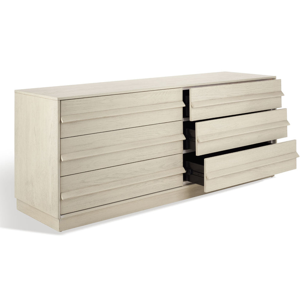 Safavieh Couture Deirdra 6 Drawer Wood Dresser - White Wash