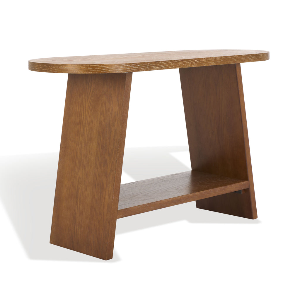 Safavieh Couture Julianna Wood Console Table, SFV2166 - Rustic Oak