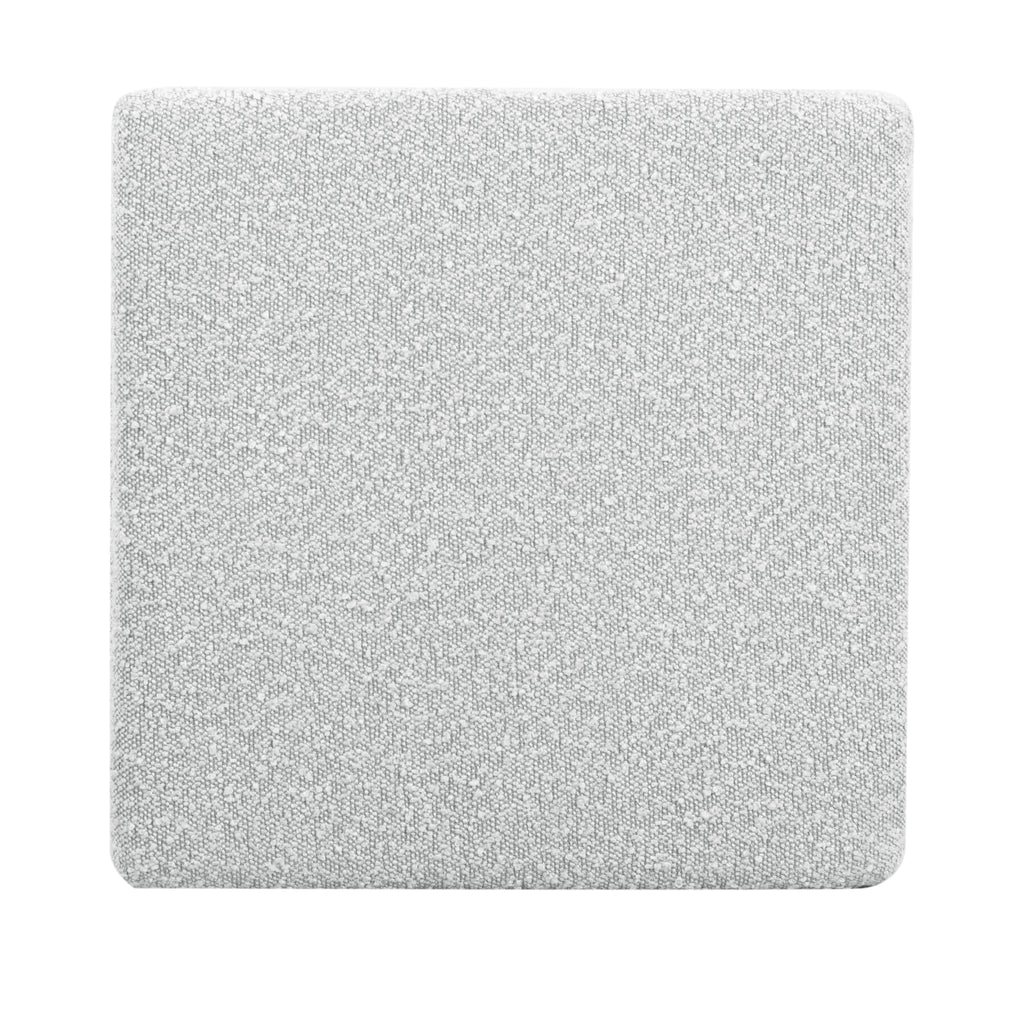 Safavieh Couture Becka Square Boucle Storage Ottoman, SFV6101 - Grey / Natural