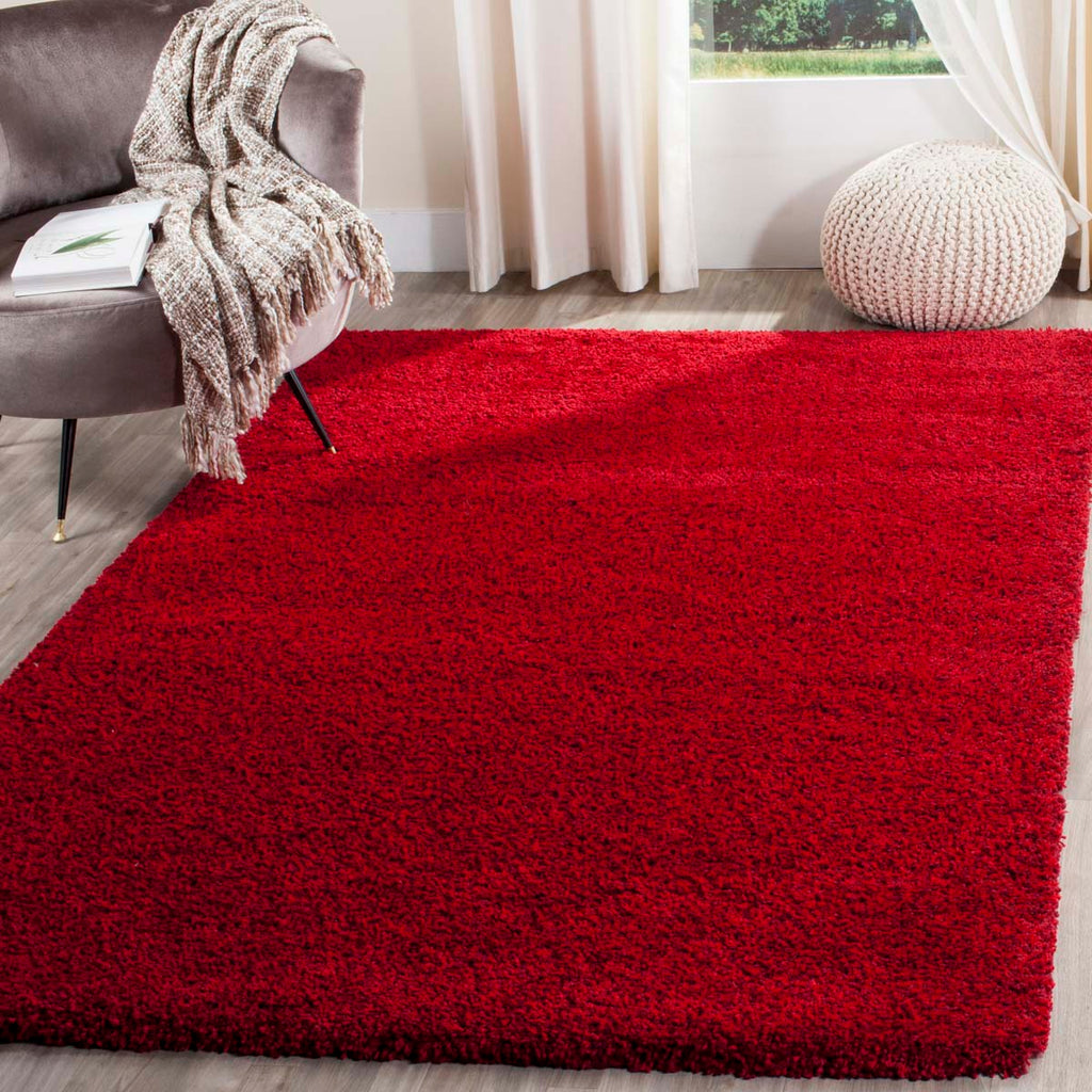 Safavieh Santa Monica Shag Rug Collection SGN725-4040 - Red