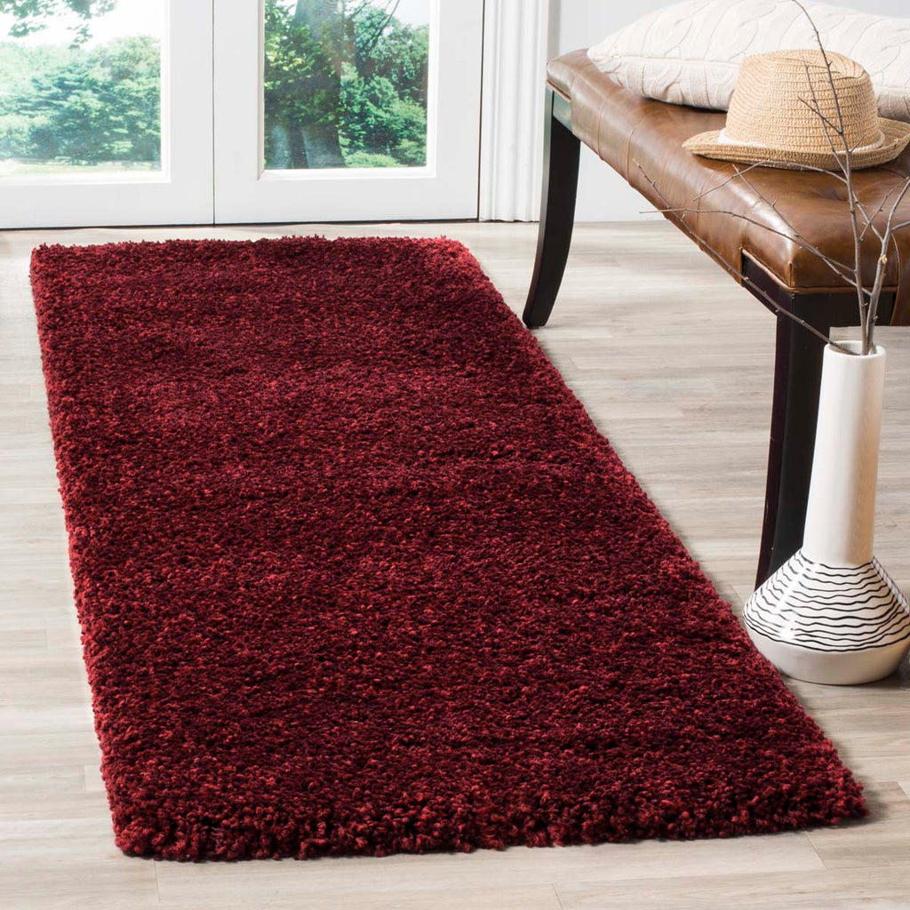 Safavieh Santa Monica Shag Rug Collection SGN725-4242 - Maroon