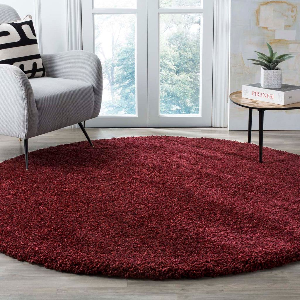 Safavieh Santa Monica Shag Rug Collection SGN725-4242 - Maroon