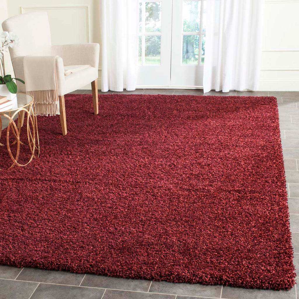 Safavieh Santa Monica Shag Rug Collection SGN725-4242 - Maroon