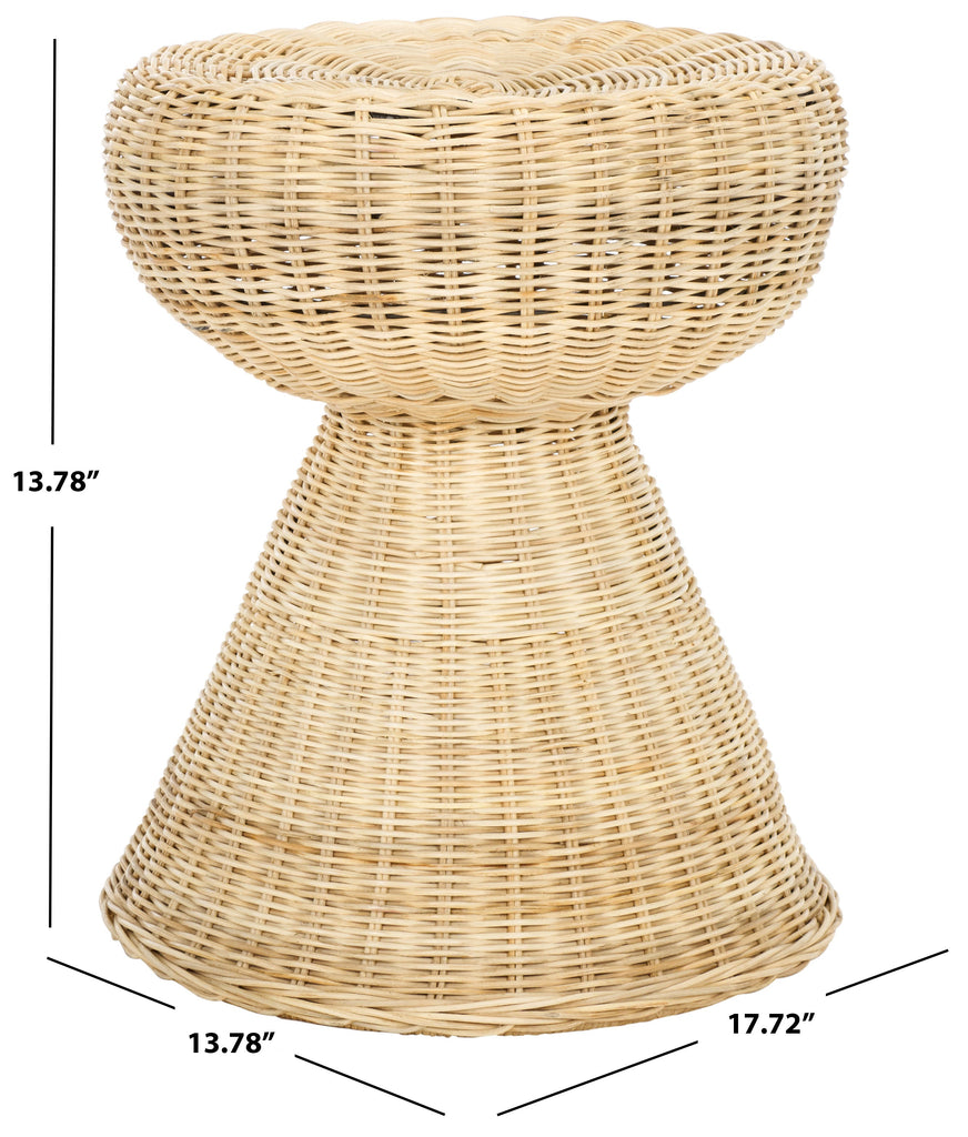 Tritan Rattan Accent Table | Safavieh - STL6502 - Natural