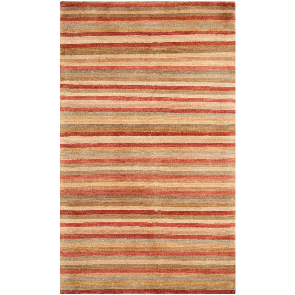 Safavieh Tibetan Rug Collection TB198B - Rust / Beige