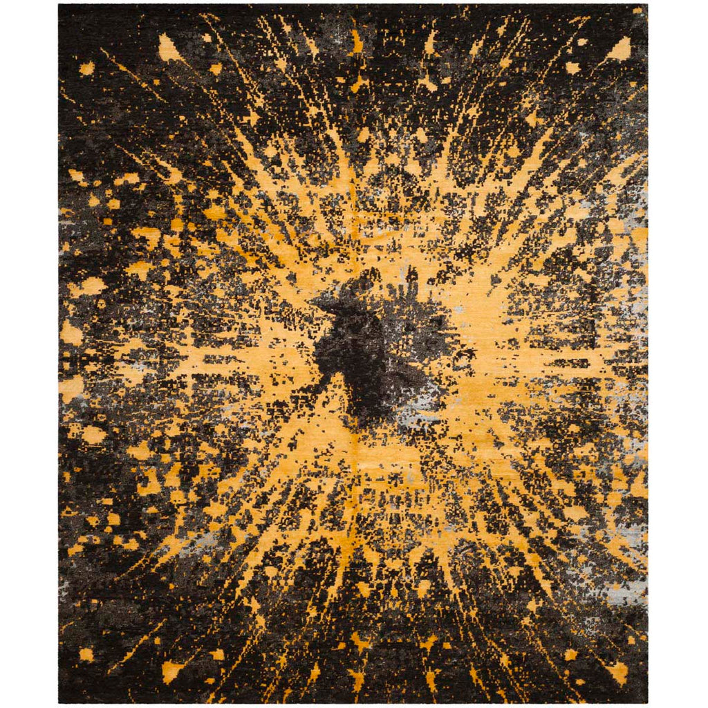 Safavieh Tibetan Rug Collection TB927B - Gold / Black