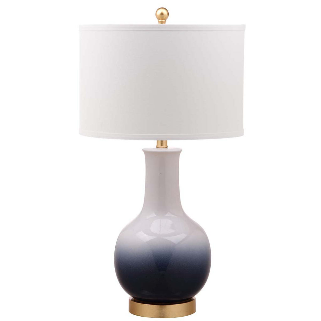 Alfio Table Lamp| Safavieh - TBL4032 - Navy/White