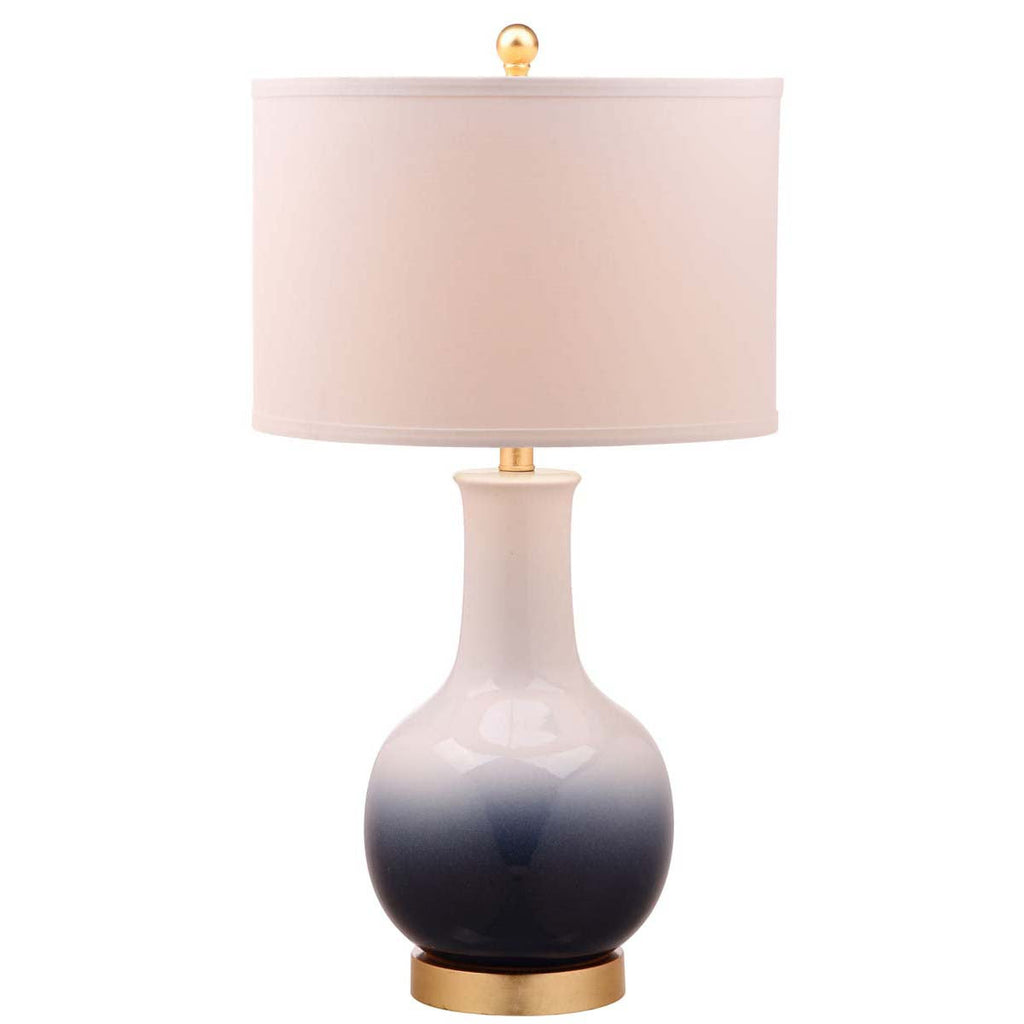 Alfio Table Lamp| Safavieh - TBL4032 - Navy/White