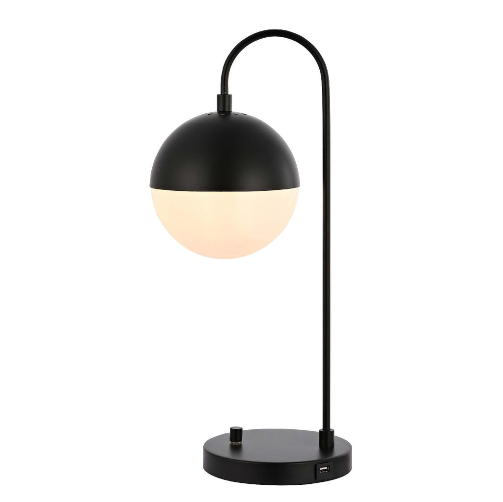 Cappi Table Lamp W/ USB | Safavieh - TBL4040-U - Black