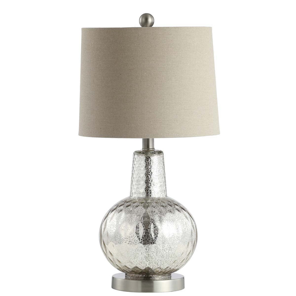 Atlas Table Lamp | Safavieh - TBL4201 - Silver/Ivory